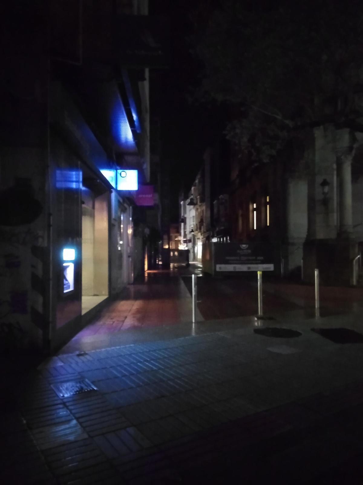 Lacalle Oliva, sin alumbrado público en la mañana de este viernes
