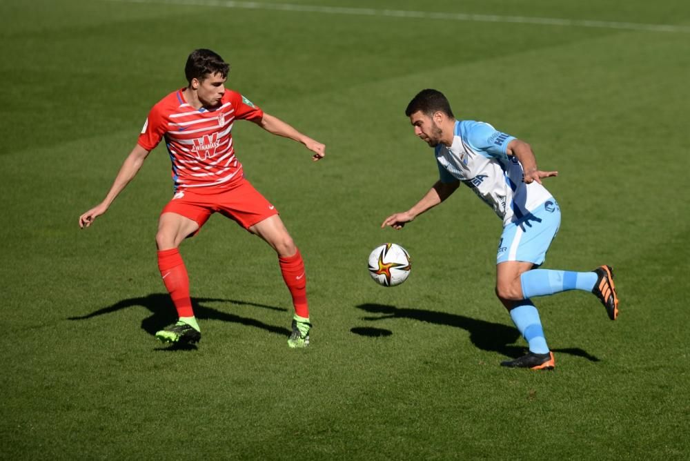 Partido de la Copa del Rey entre el Málaga CF y el Granada.