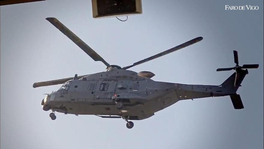 Entrenamiento de los militares desplegados en Vigo