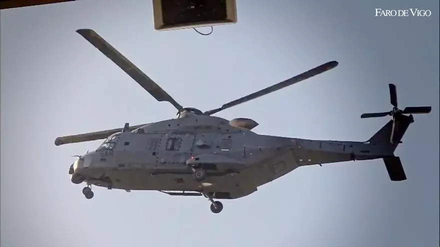 Entrenamiento de los militares desplegados en Vigo