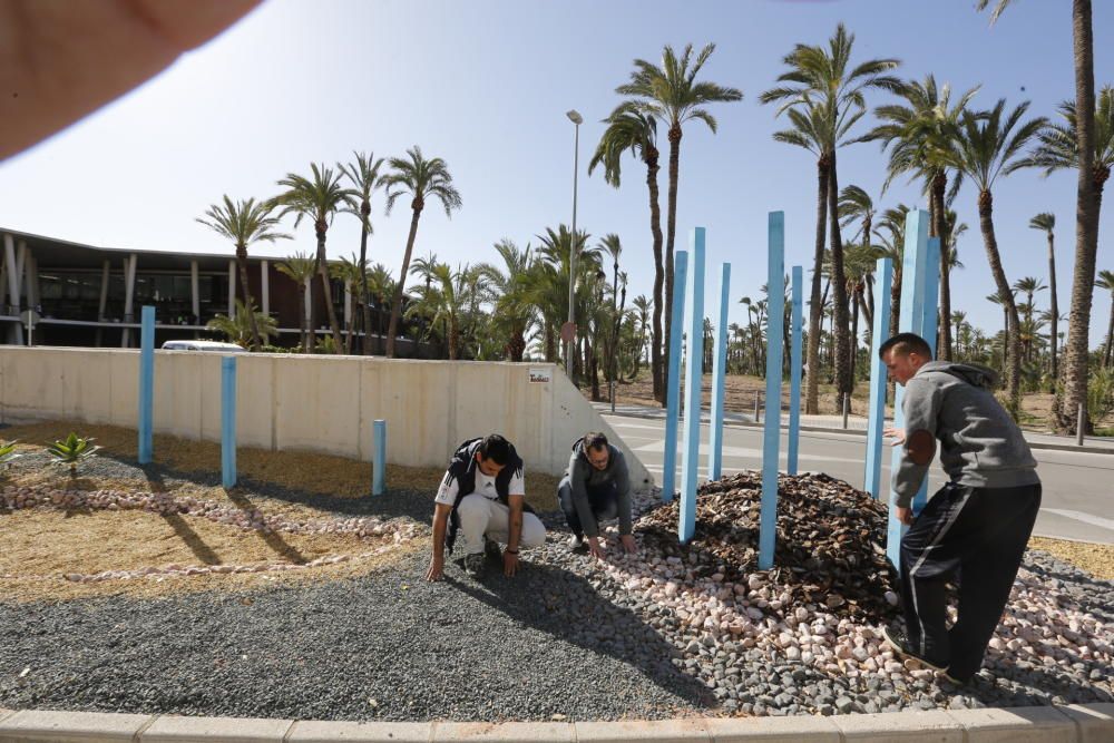 Los alumnos de Tamarit inauguran un jardín