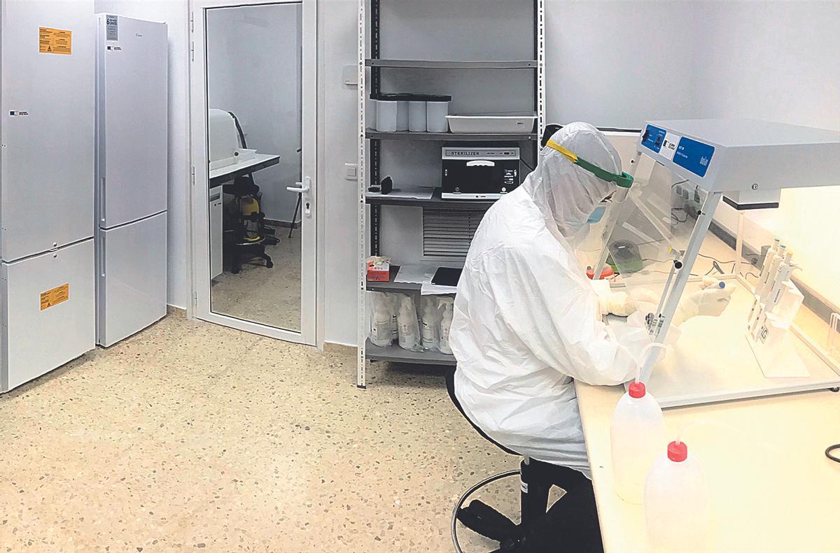 Laboratorio de ADN Antiguo gestionado por Pere Bover.