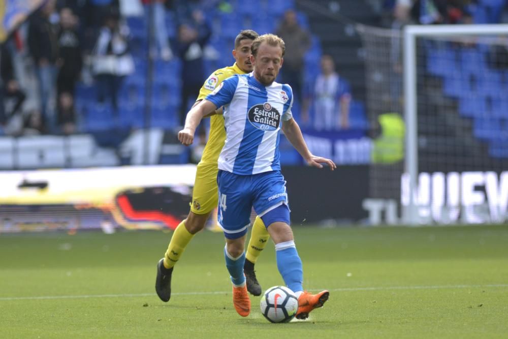 El Dépor cae ante el Villarreal en Riazor