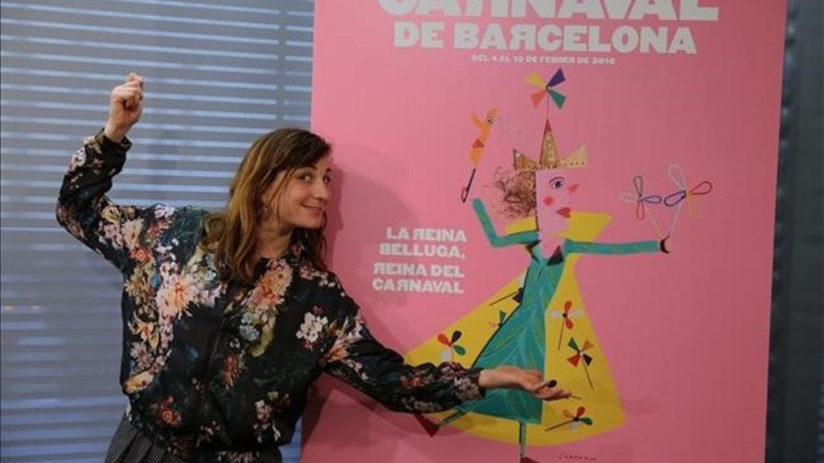 La payasa Alba Sarraute es la reina del Carnaval de Barcelona del 2016.