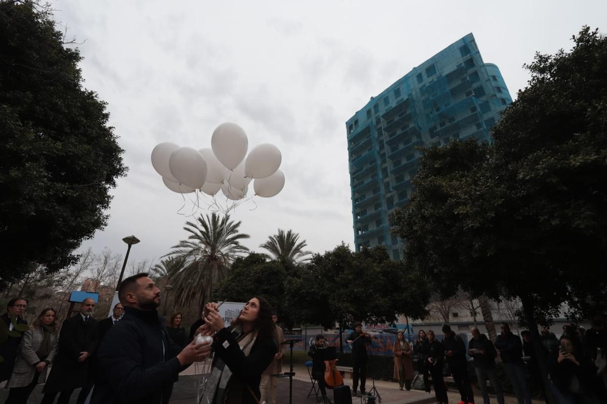 Acto de conmemoración del incendio de Campanar en su aniversario
