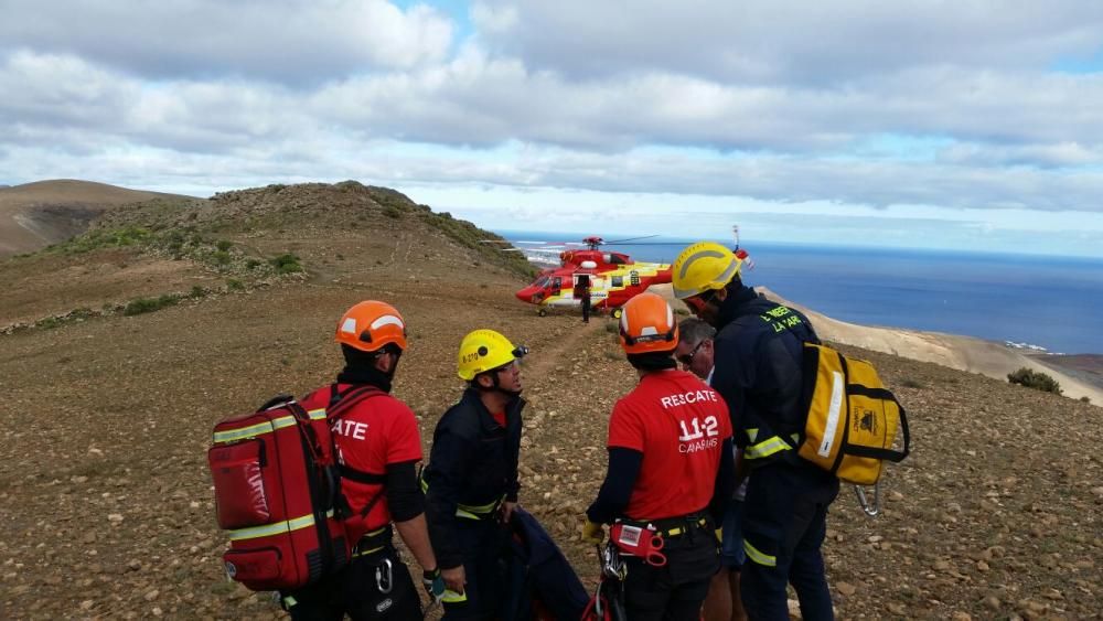 Rescate de una turista irlandesa en Lanzarote