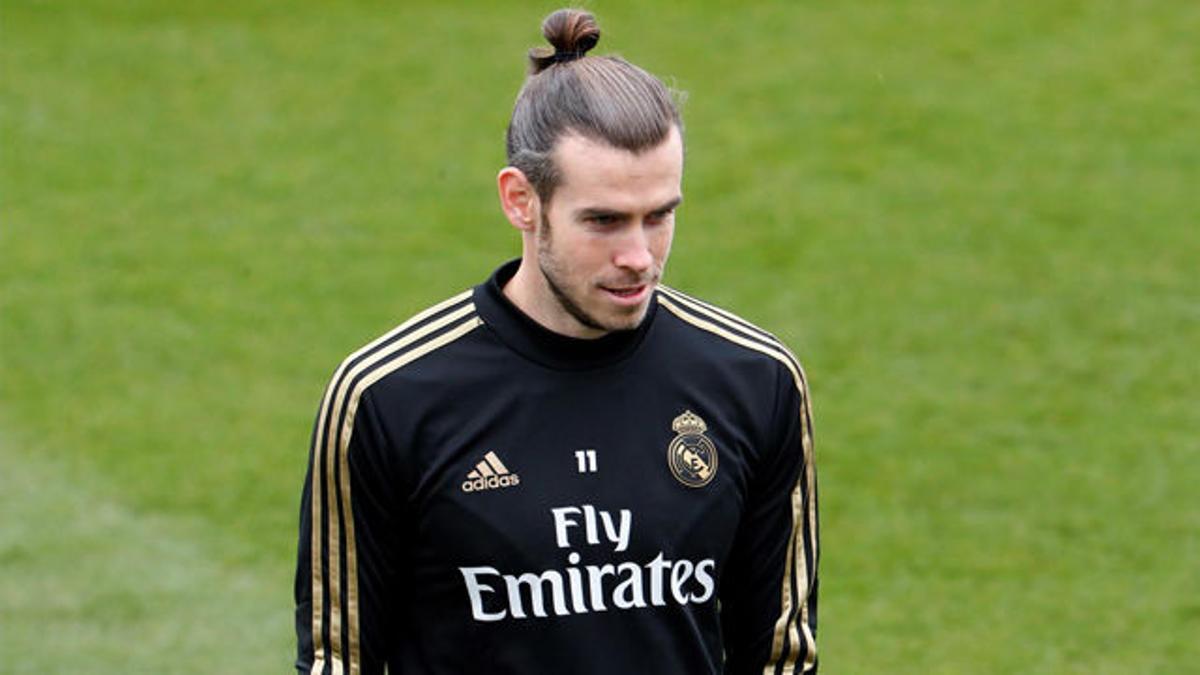 Gareht Bale, de buen rollo en el entreno