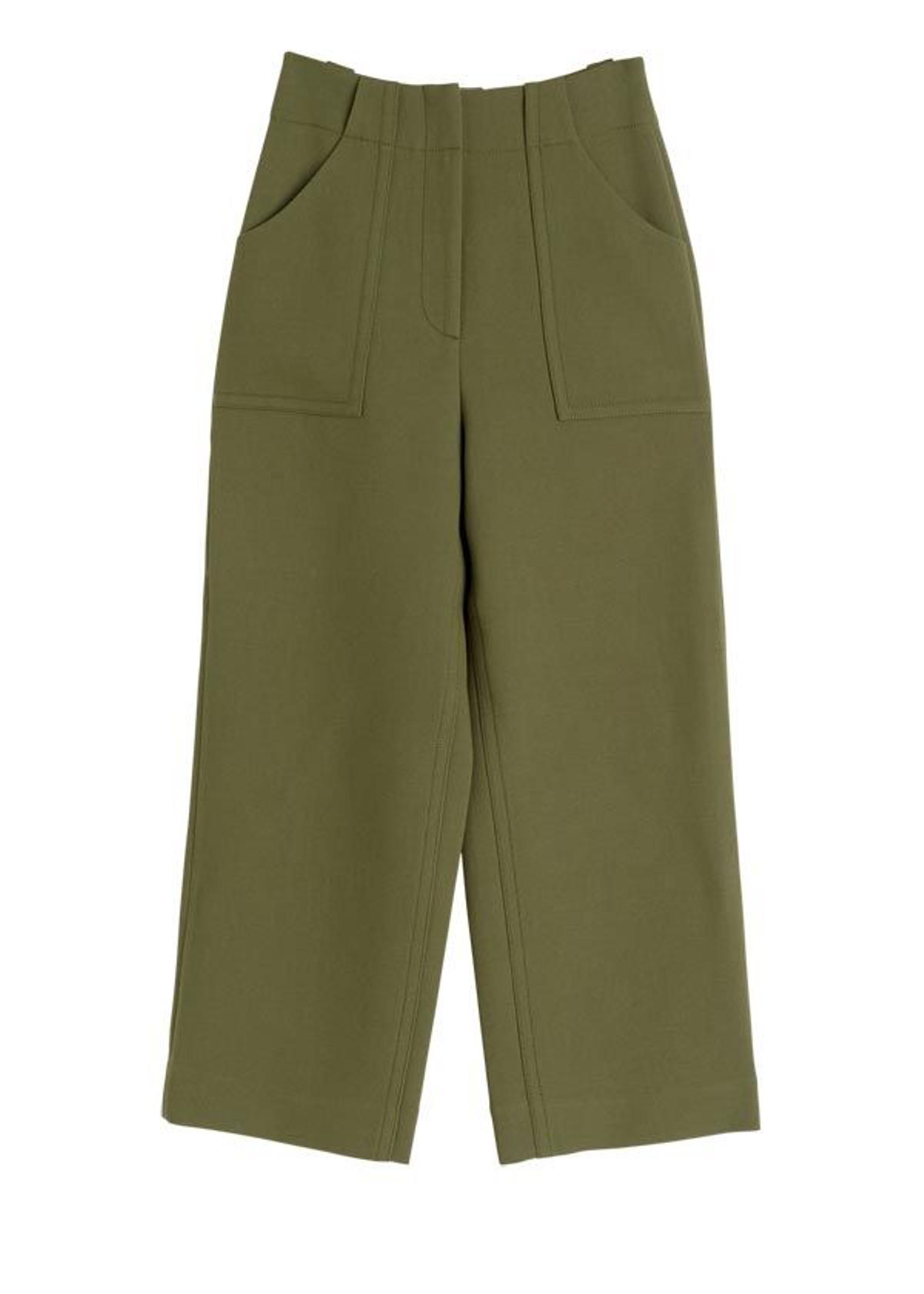 Pantalón &quot;culotte&quot; verde, &amp;OtherStories.