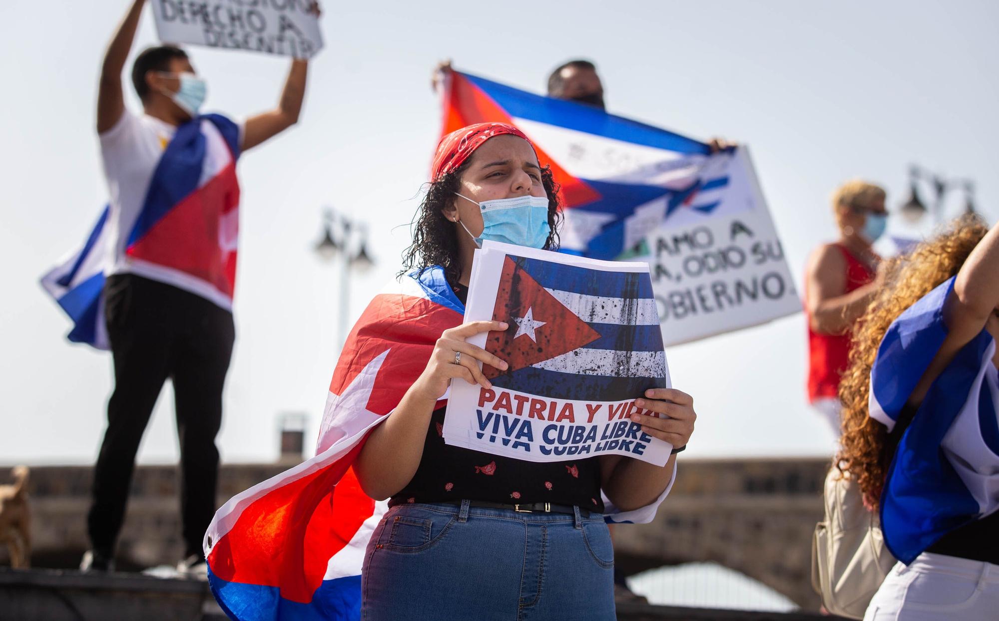 Manifestación por una Cuba libre