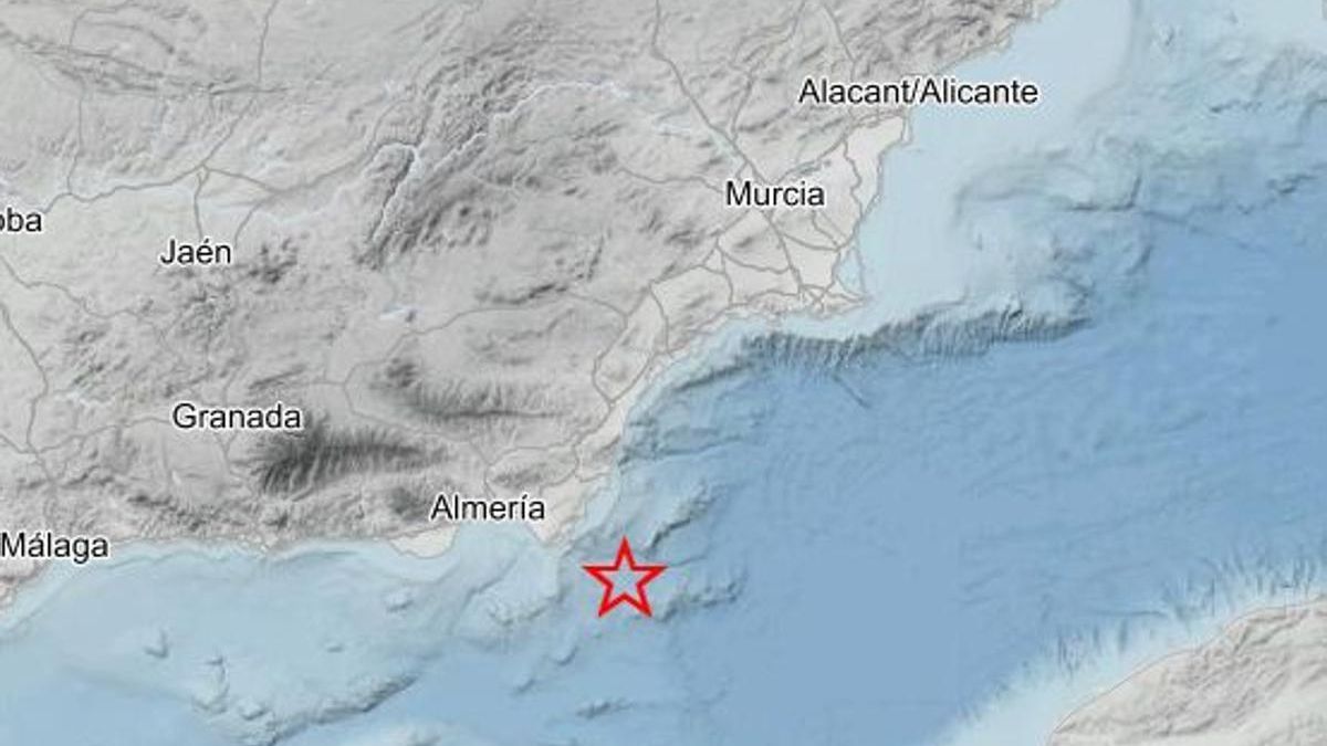 Terremoto frente a las costas de Cabo de Palos, en Murcia.