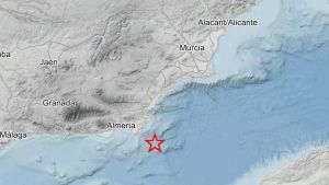 Terremoto frente a las costas de Cabo de Palos, en Murcia.