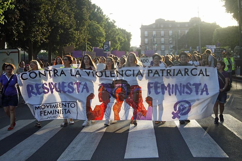 Protesta en Murcia contra la excarcelación de La Manada