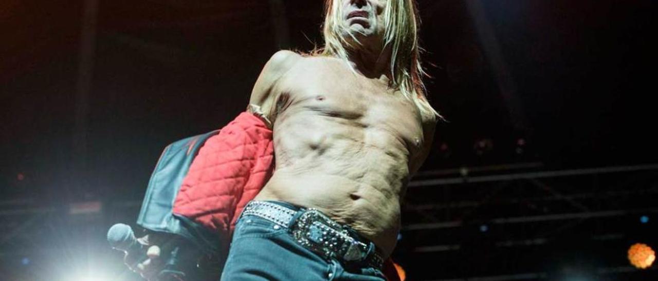 Iggy Pop, durante su actuación en La Ería.