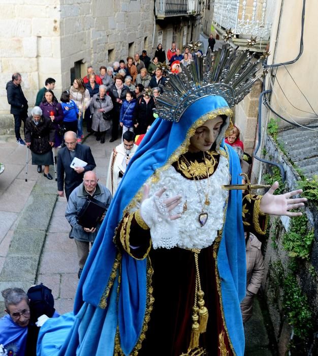 La Virgen de Los Dolores ya está en la excolegiata