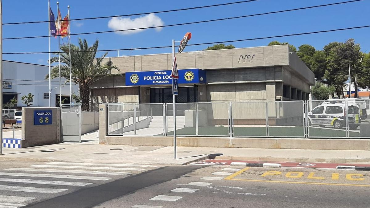 Imagen de la sede de la Policía Local de Almassora