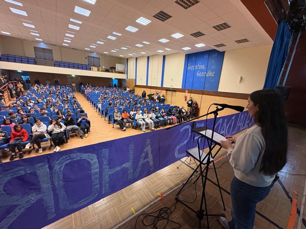 Lucía Gamonal durante su intervención