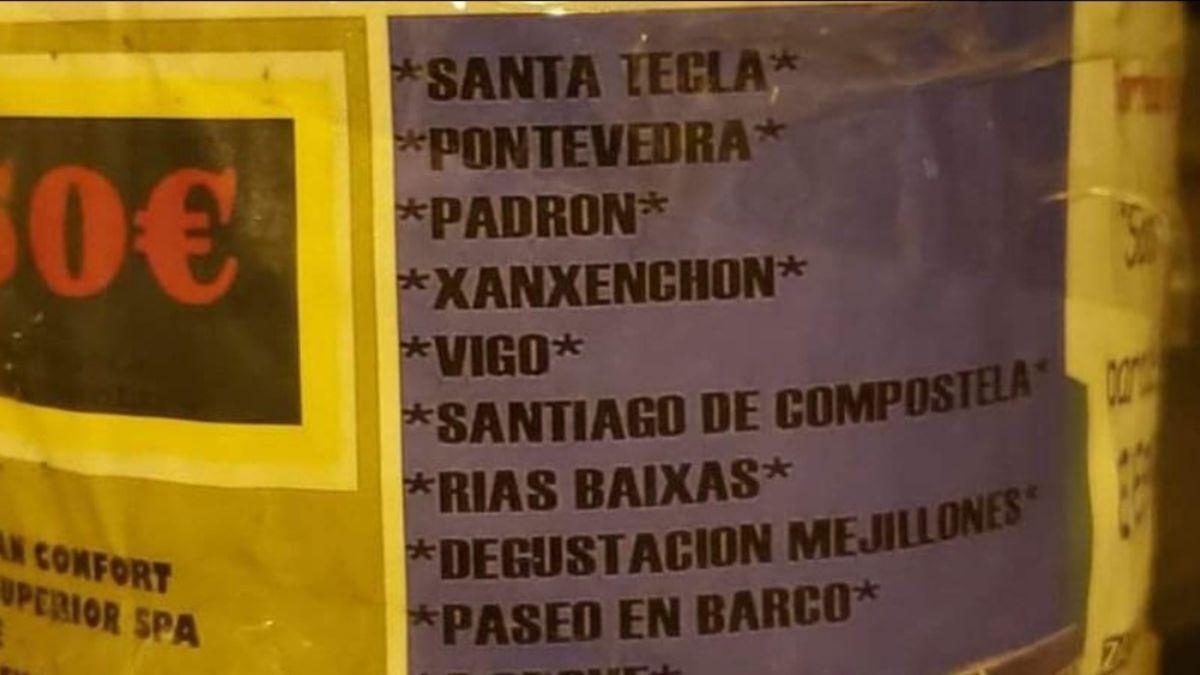 Cartel publicitario que invita a viajar a &quot;Xanxenchon&quot;