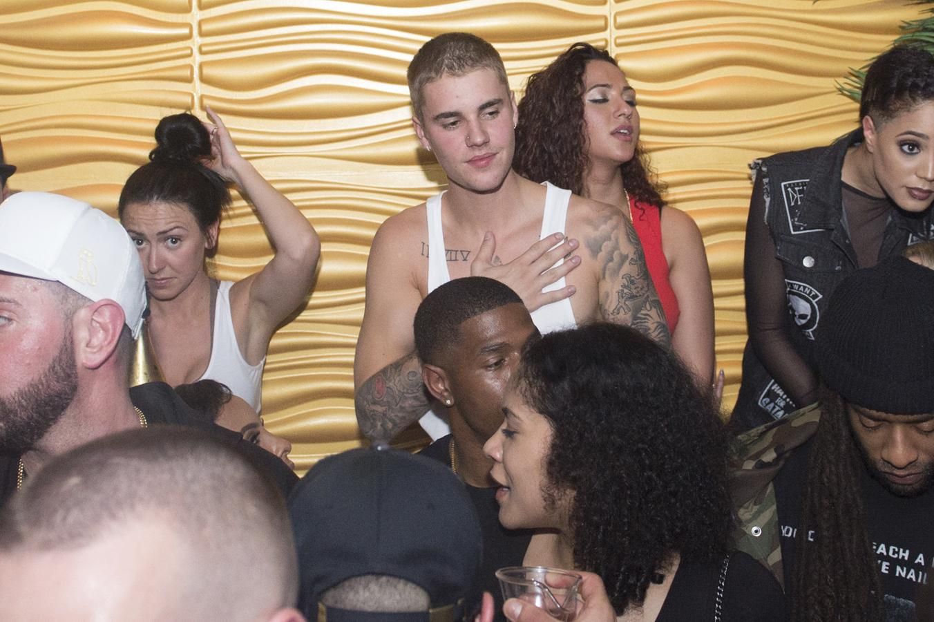 Justin Bieber en el concierto de Rihanna