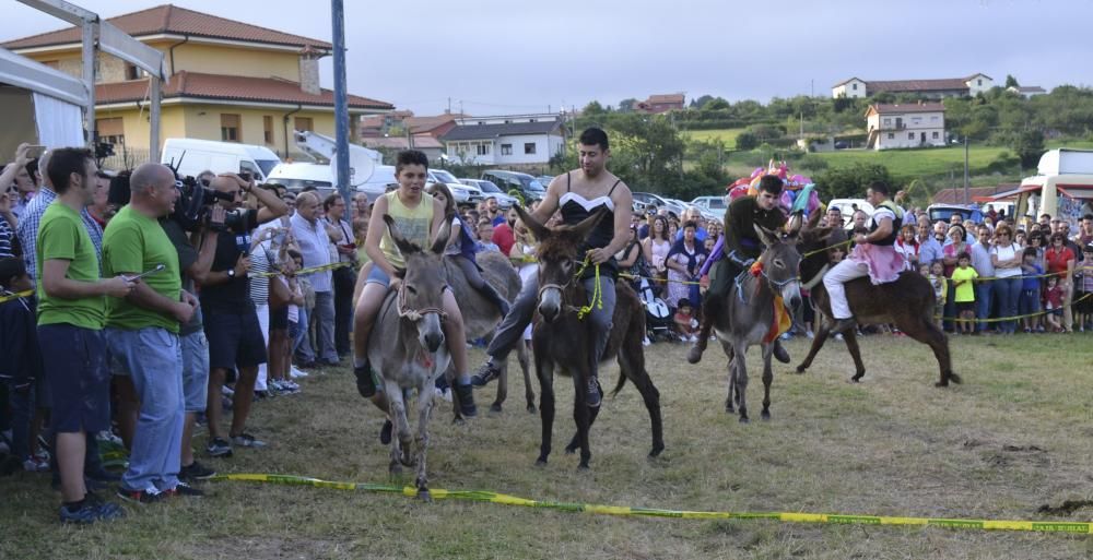 Carrera de burros en Pañeda