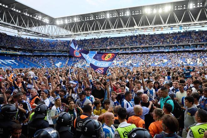 RCD Espanyol - Real Oviedo, final play off de ascenso a Primera division, en imágenes.