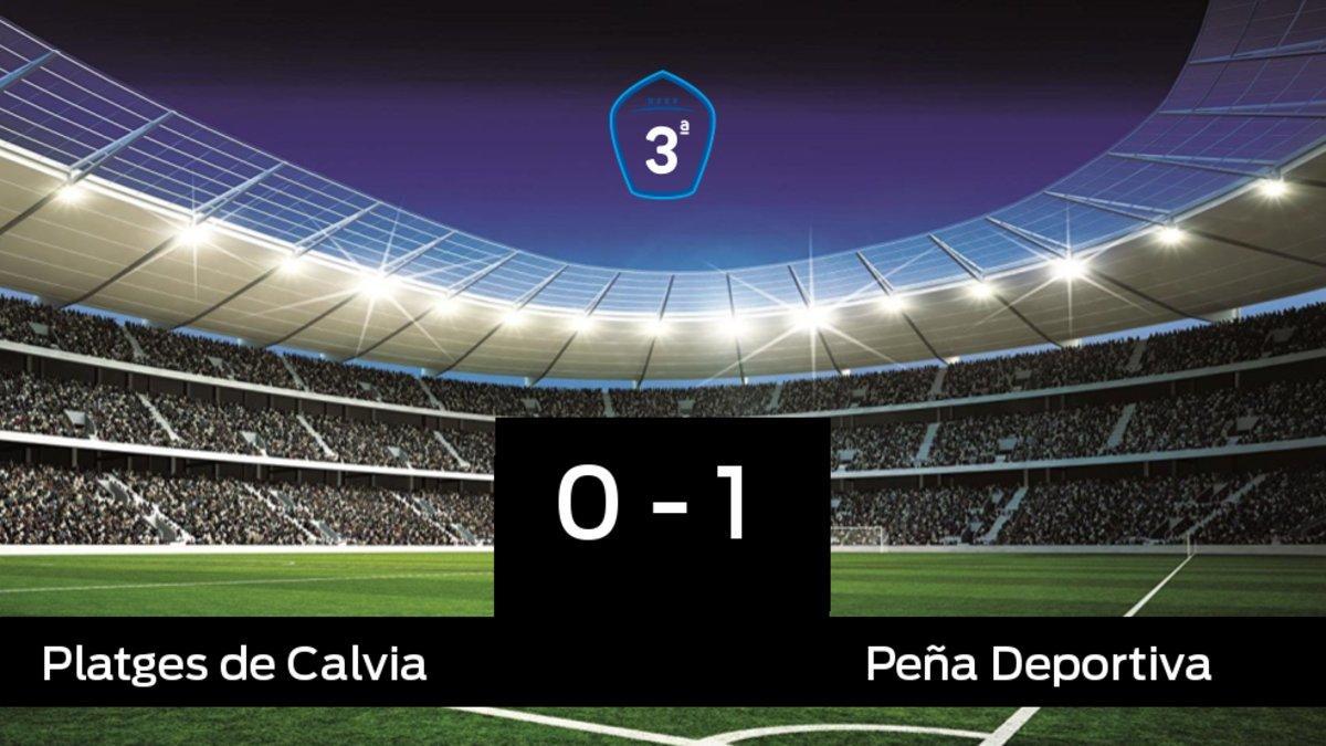 La Peña Deportiva doblegó al Platges de Calvia por 0-1