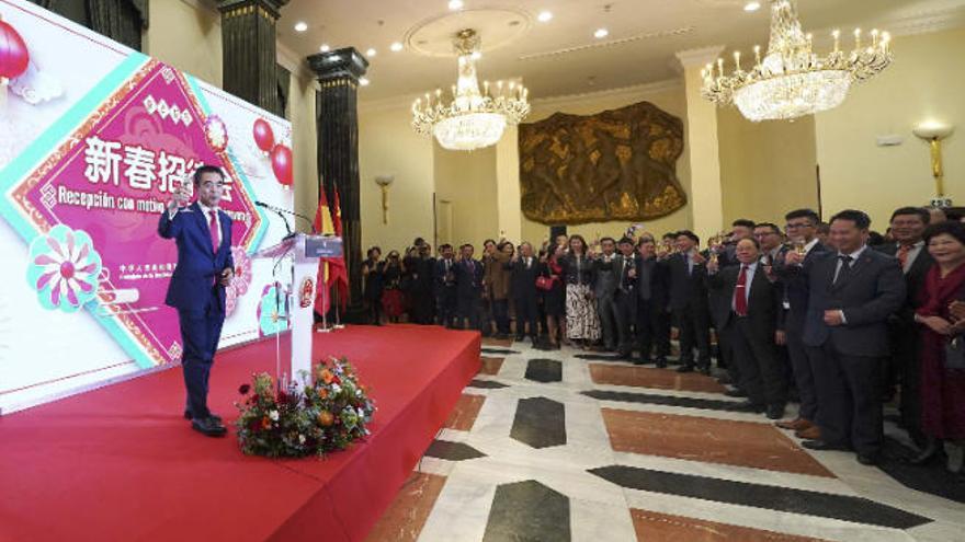 Presentación de los actos por el nuevo año chino celebrada ayer en Madrid.