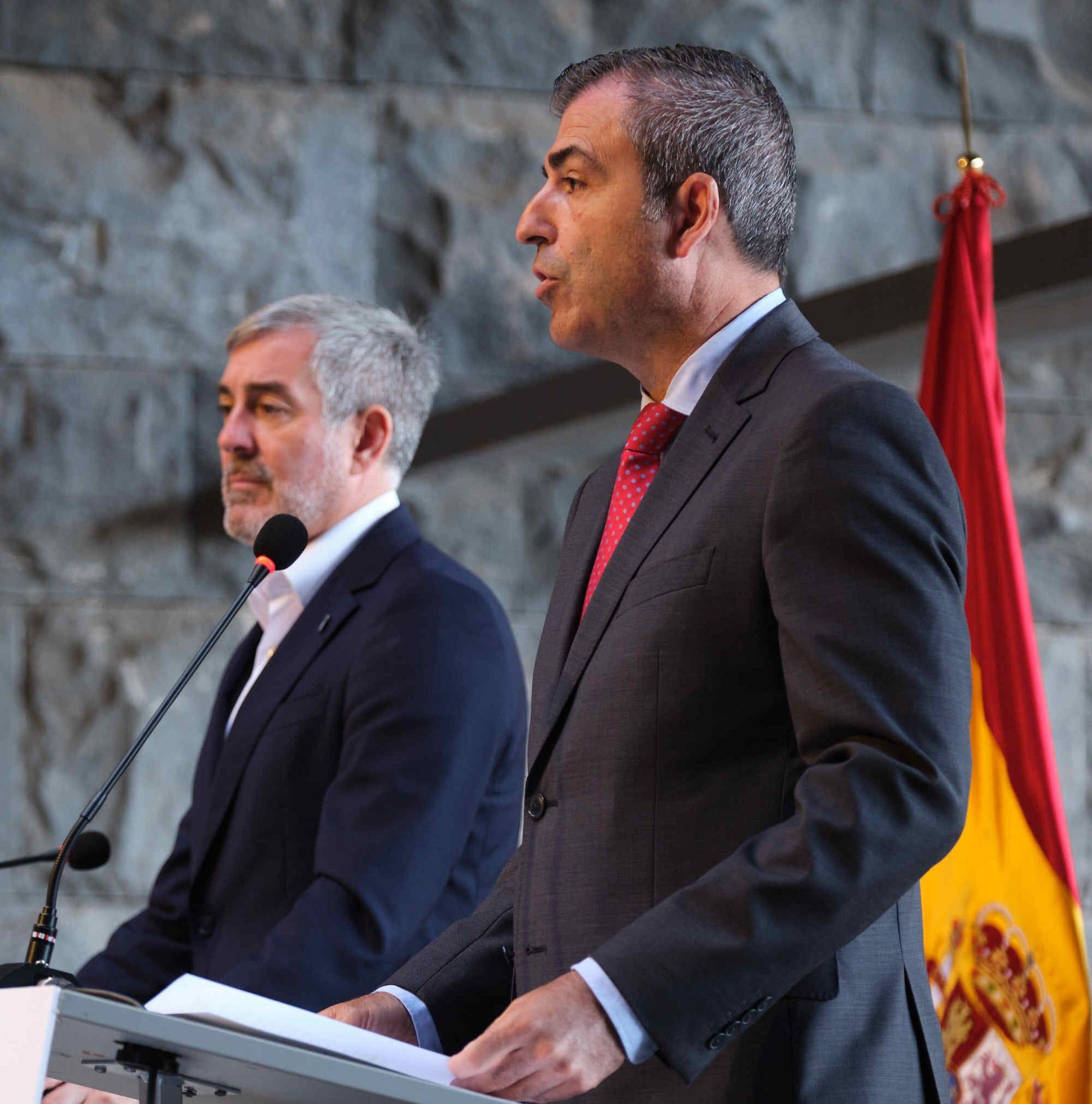 Fernando Clavijo y Manuel Domínguez hacen un balance de los primeros cien días de gobierno