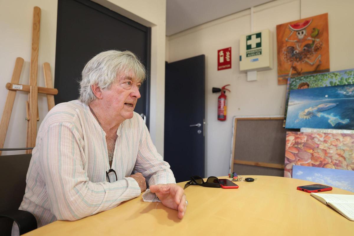 Dominique Sanson durante la entrevista en el Club Diario de Ibiza.
