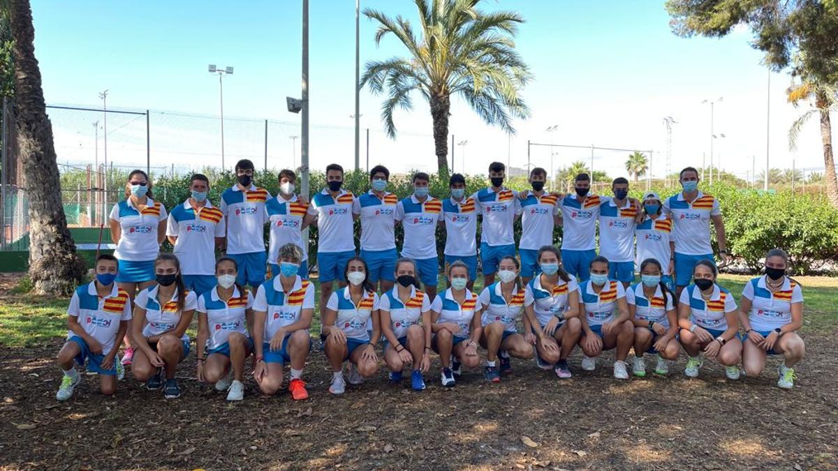 Jugadores de la selección valenciana para el Campeonato de España por selecciones de menores que se disputará entre el 13 y el 19 de septiembre de 2021 en Málaga.