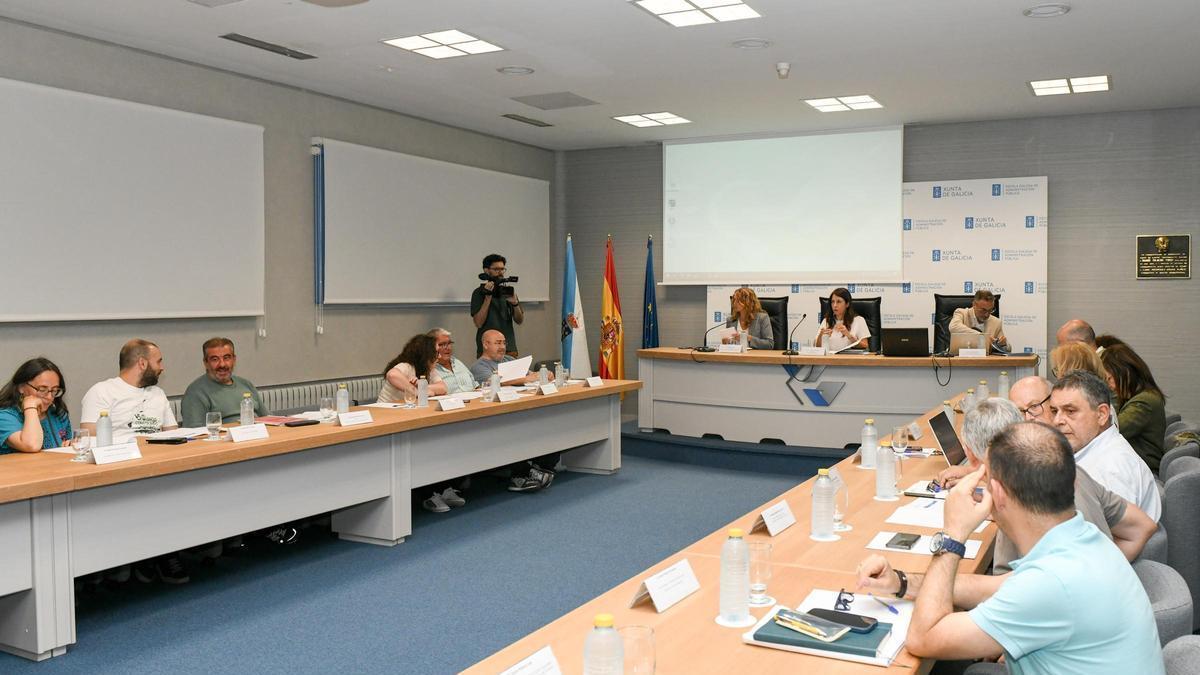 Celebración del Consello Agrario, este viernes, en la sesión en la que se presentó el Observatorio de Prezos del sector primario.
