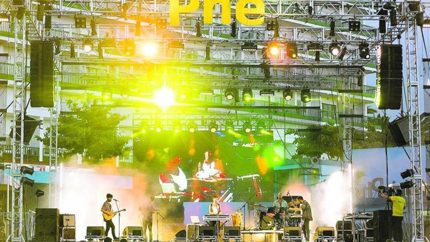 La banda grancanaria Lajalada durante su actuación en el Phe Festival, el pasado agosto de 2020.