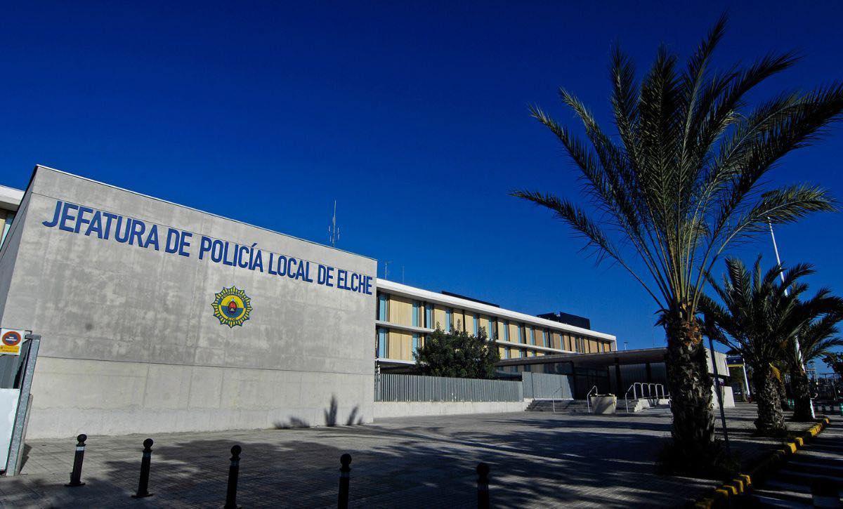 La sede de la Jefatura de Policía Local en Elche