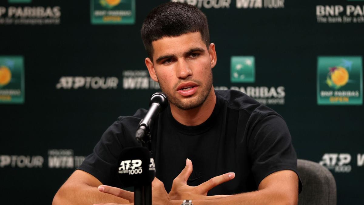 Alcaraz tras caer en Indian Wells