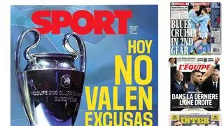 La previa del Nápoles - Barça, la derrota del Atlético y Mbappé, en las portadas del día