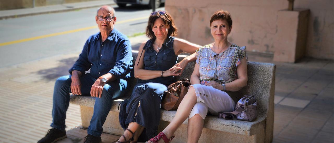 D’esquerra a dreta: Toni Caulas, Nuri Genís i Maria Assumpció Cumbriu Pagès