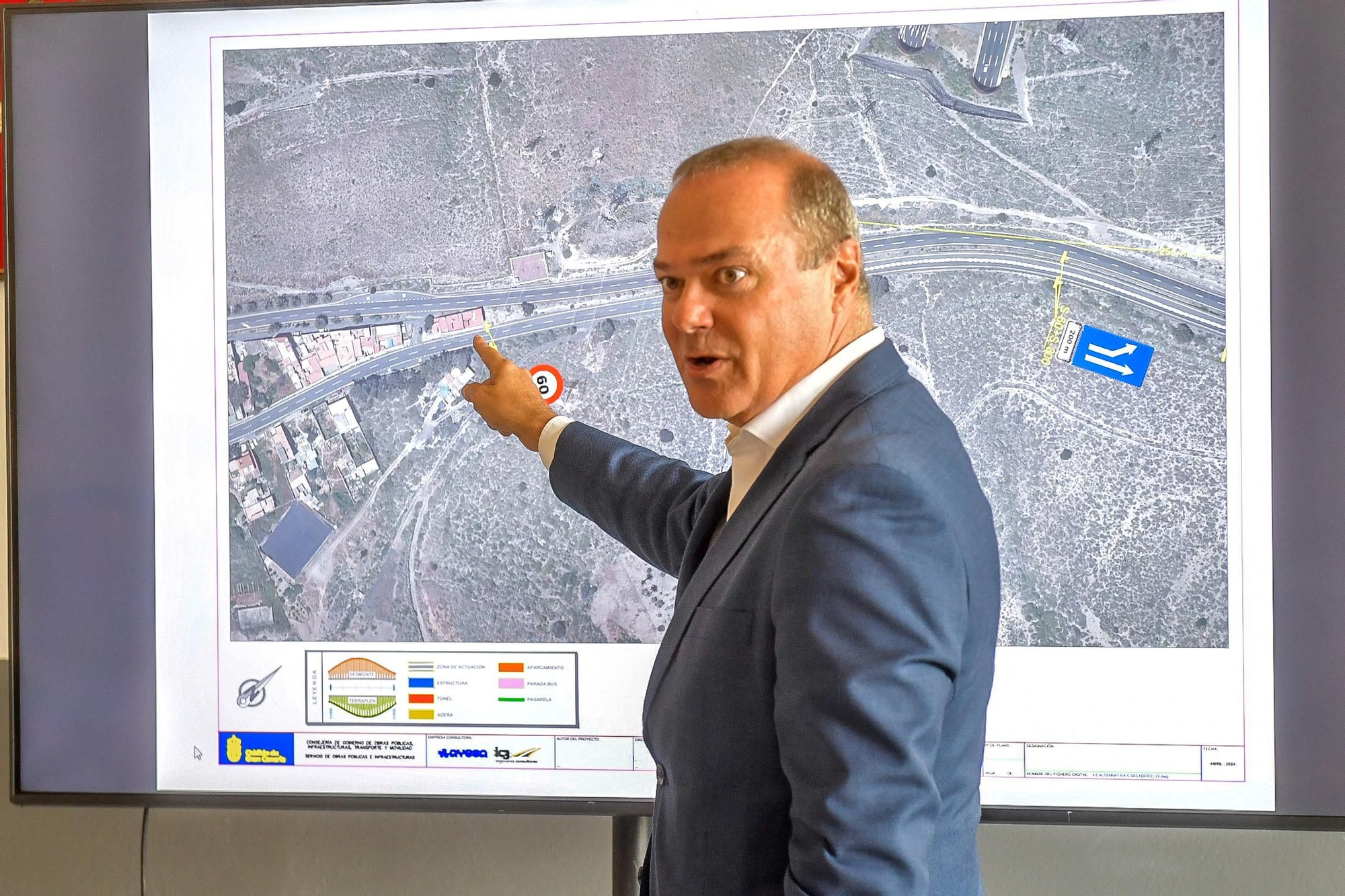 Presentación de las obras para acondicionar un acceso seguro para los peatones en El Secadero