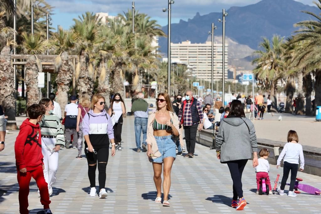 La playa de San Juan, esta mañana