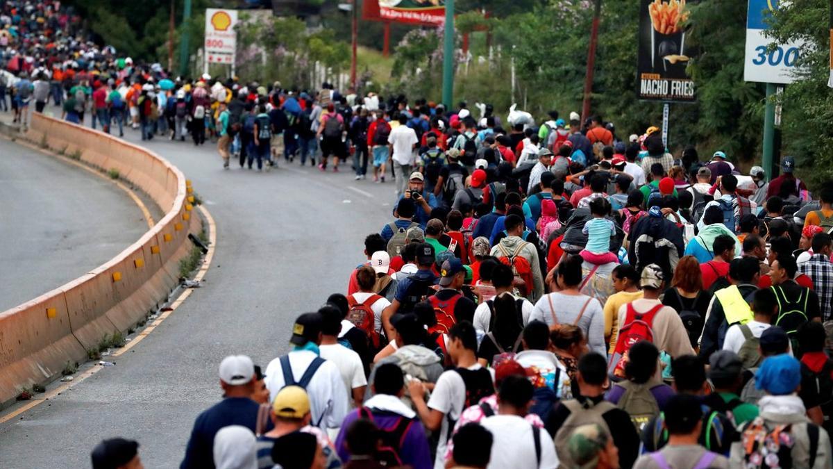 Caravana de migrantes rumbo a los Estados Unidos