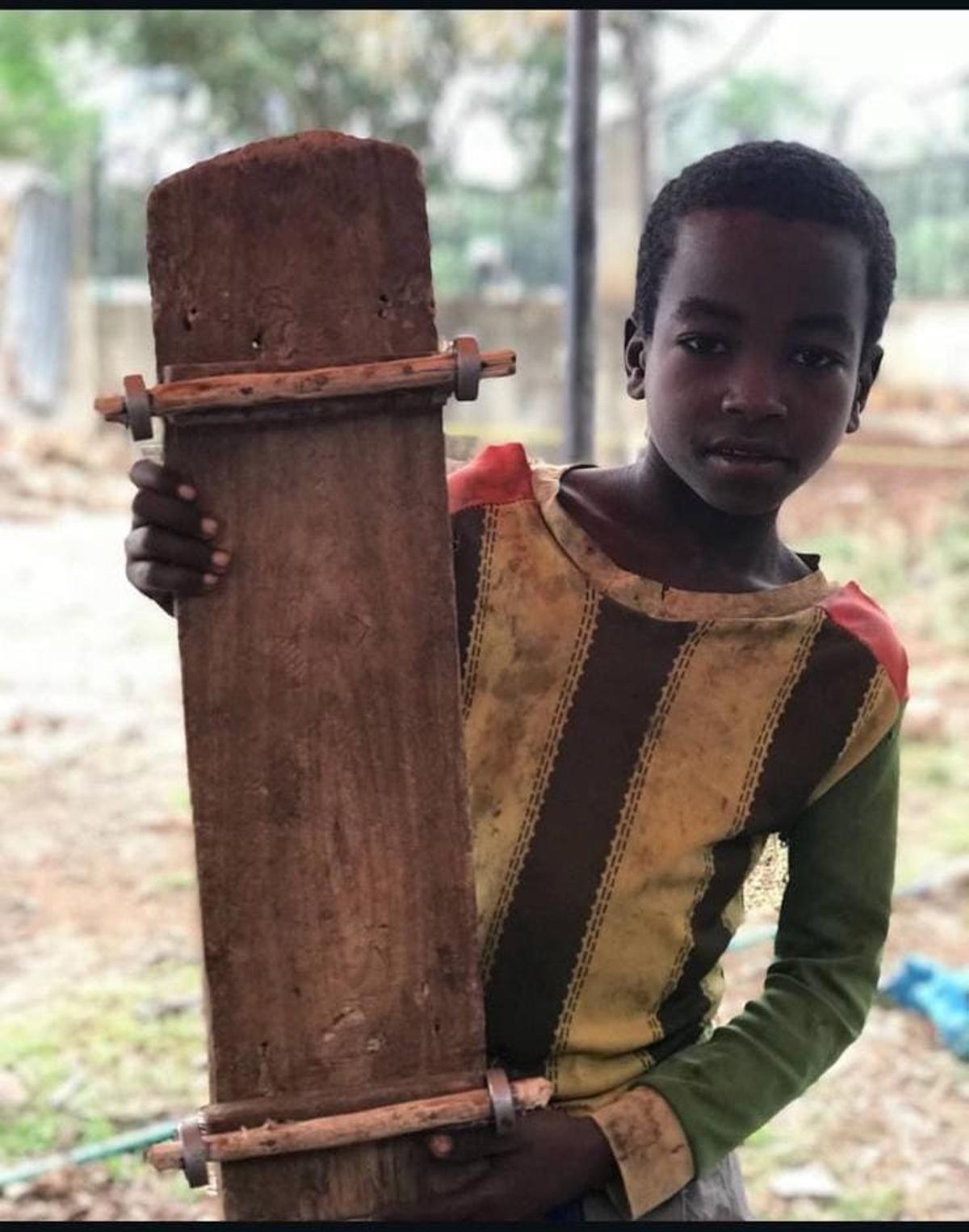 Uno de los alumnos de proyecto de Skate Like Lions.