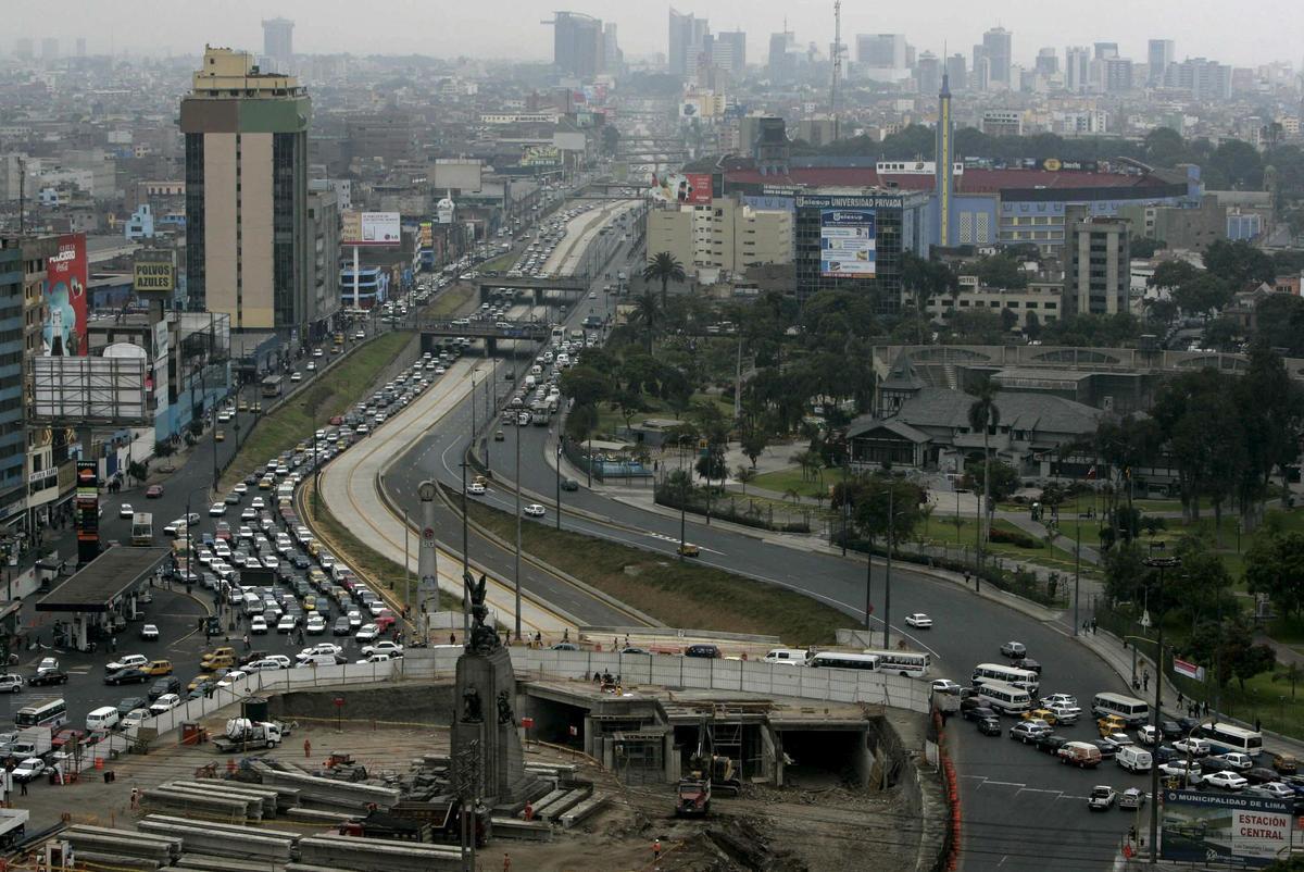 Vista de Lima, capital de Perú, que consiguió la independencia tras la batalla.