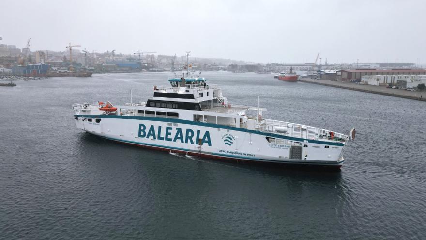 Baleària realiza las primeras pruebas de mar de su ferry eléctrico