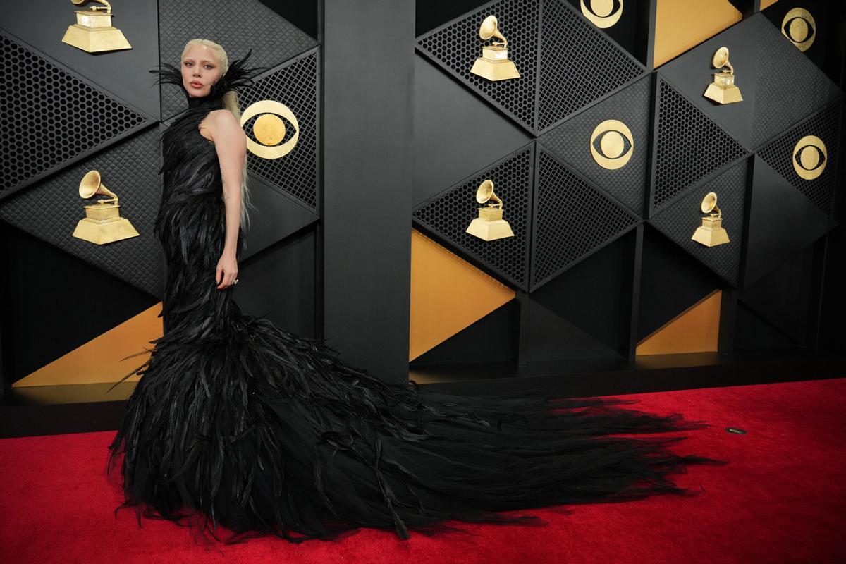 Lady Gaga arrives at the 68th annual Grammy Awards on Sunday, Feb. 1, 2026, in Los Angeles. (Photo by Jordan Strauss/Invision/AP). EDITORIAL USE ONLY/ONLY ITALY AND SPAIN