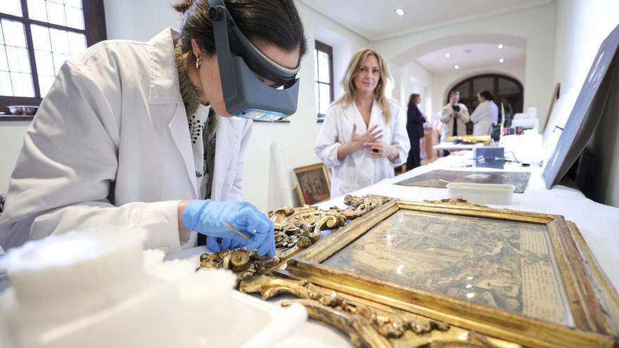 El Museo de la Iglesia pone al día sus fondos en su recién inaugurado taller de restauración