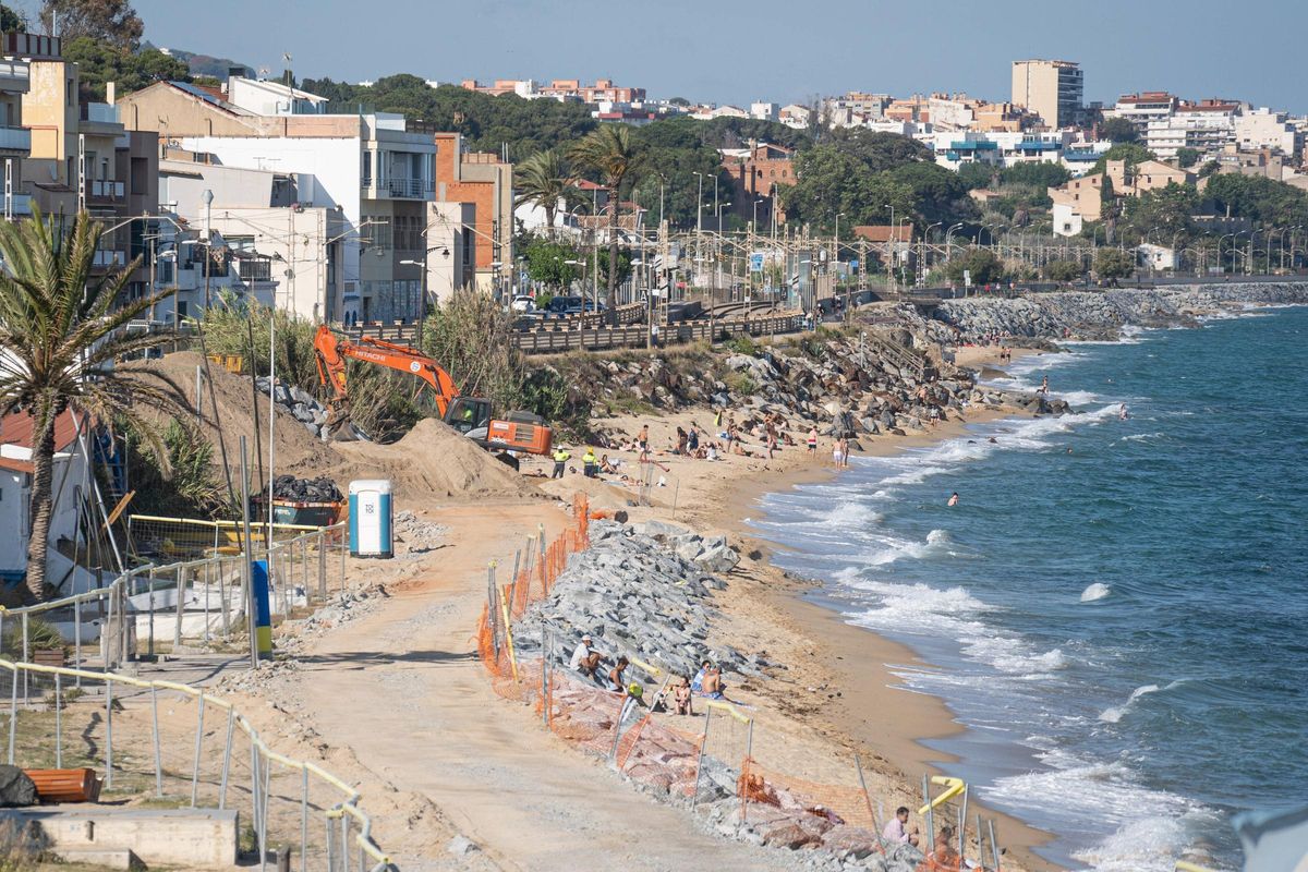 Litoral de Montgat, en junio de 2024