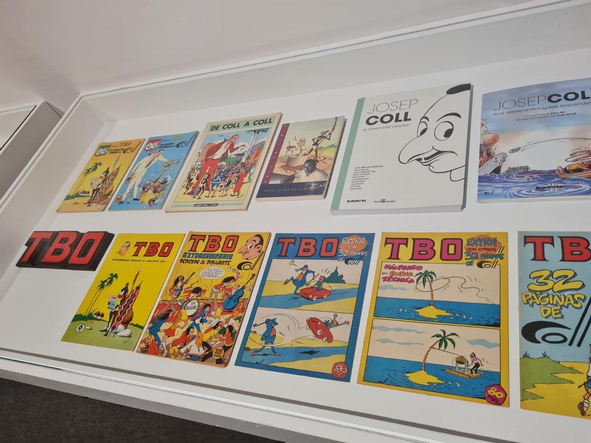 Einige "TBO"-Hefte mit Werken von Josep Coll.