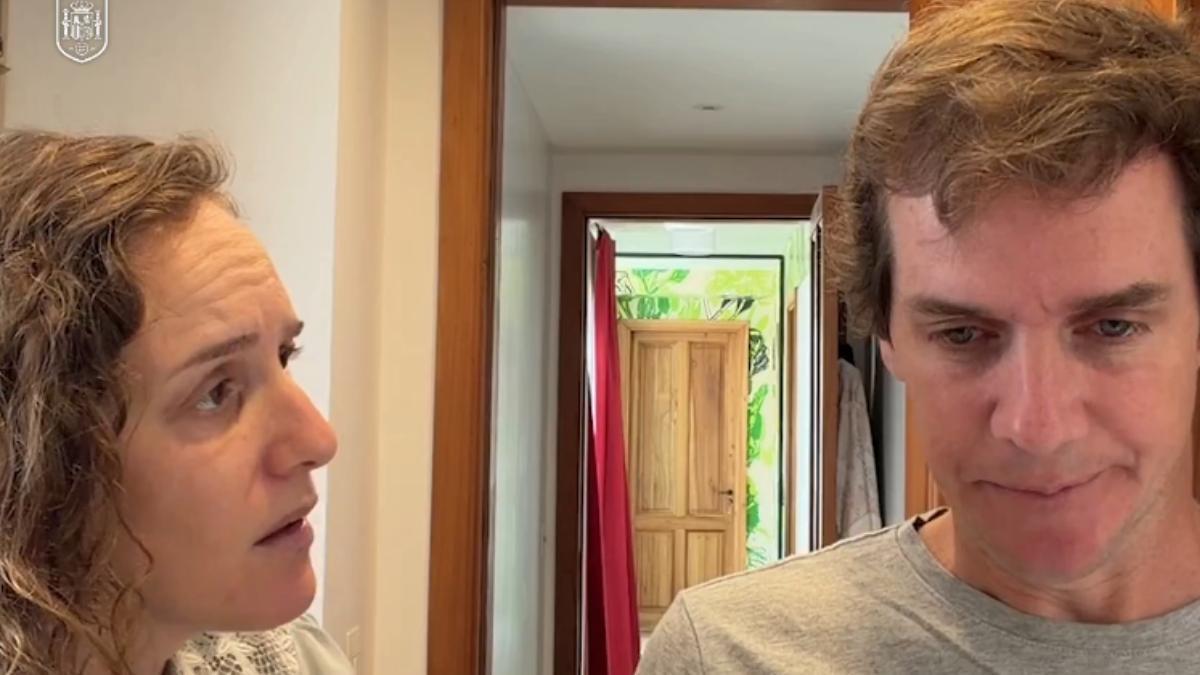 Jero Freixas y su pareja