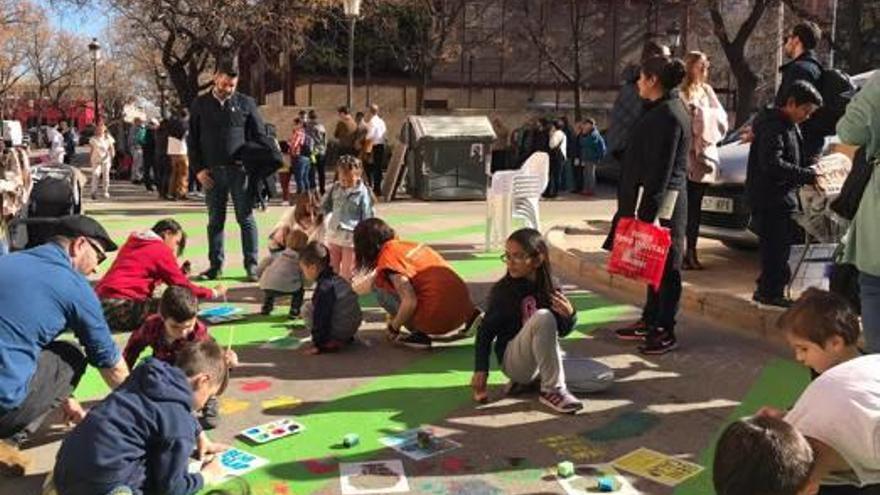 Una de las actividades ayer en Benicalap.