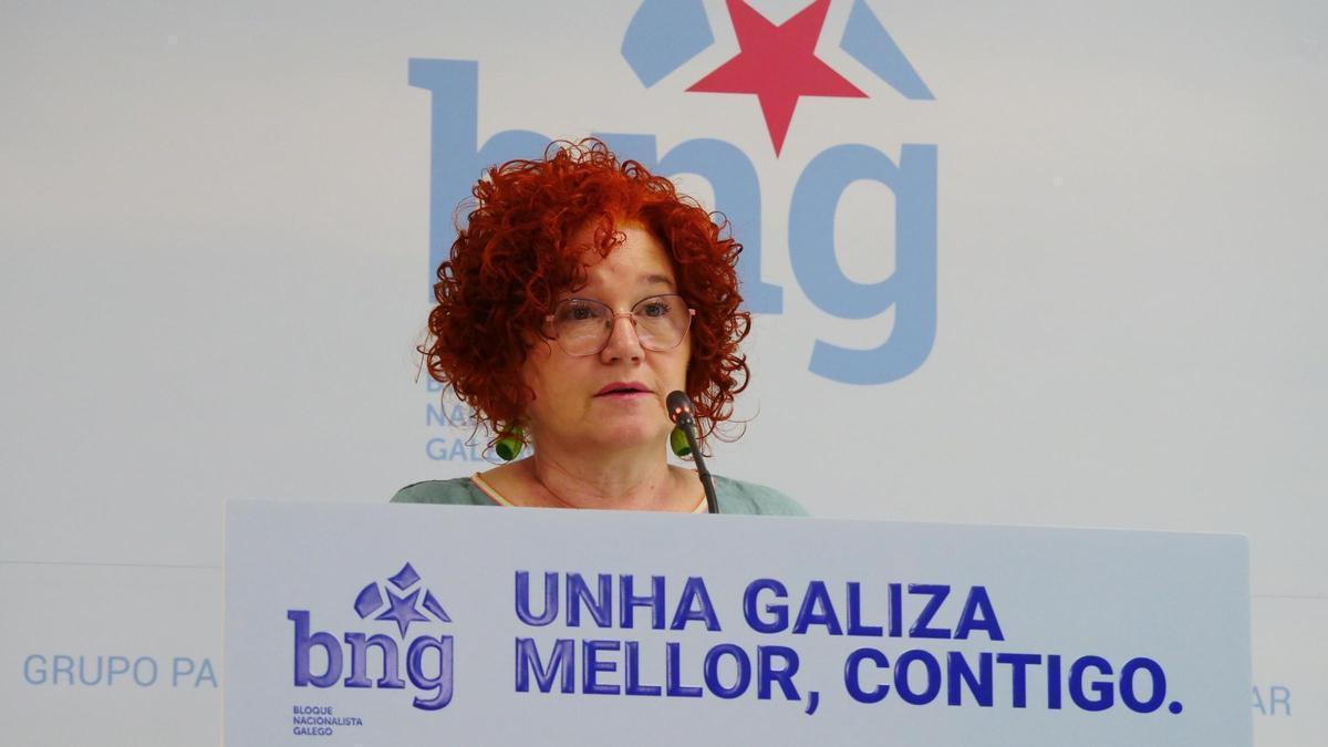 La portavoz de Sanidade del BNG, Montse Prado, en un imagen de archivo