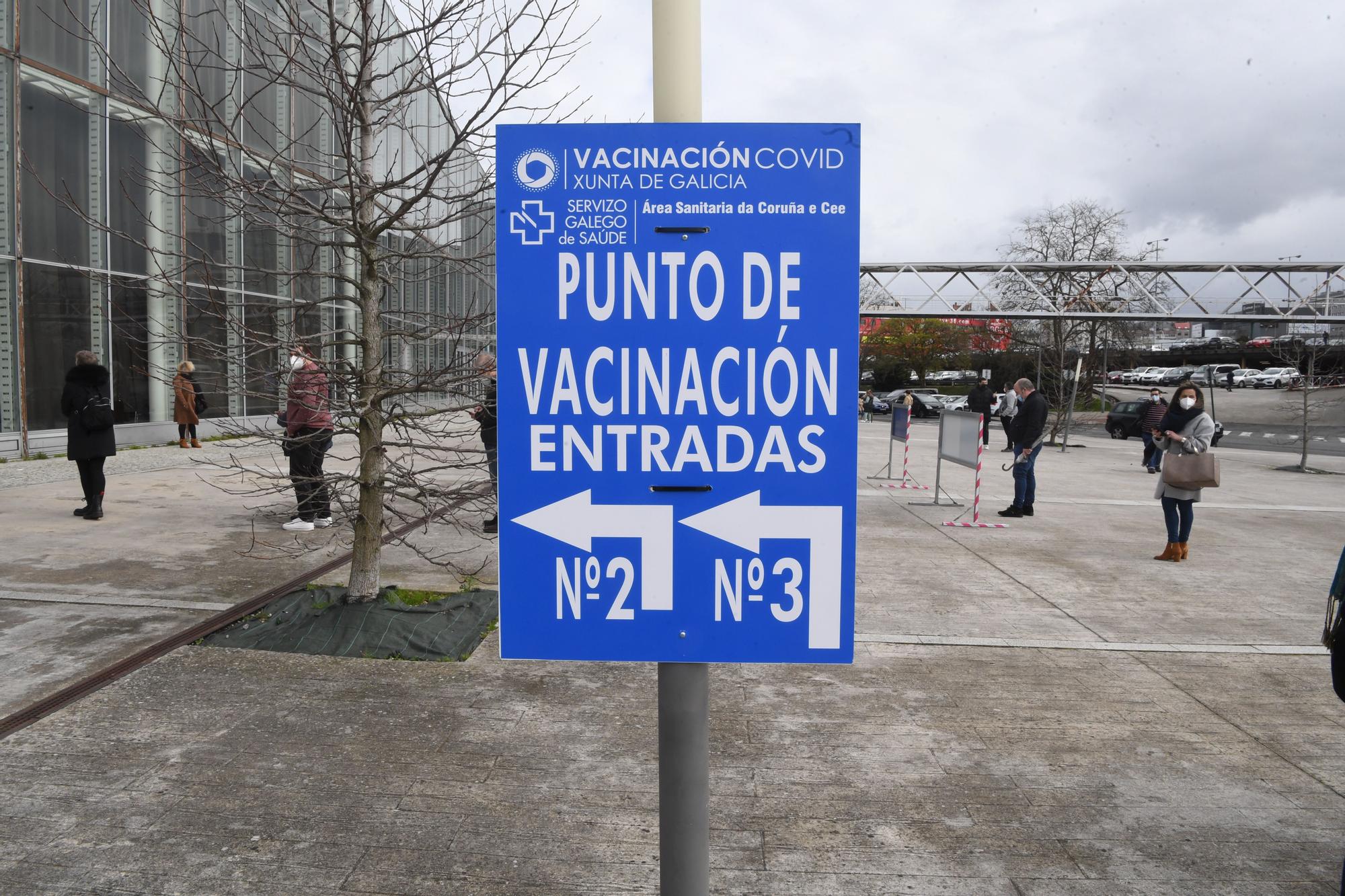 Vacunación masiva en Expocoruña