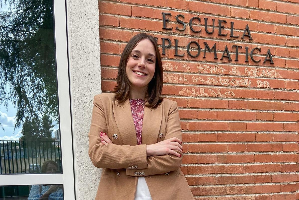 Carmen Salvo, en la Escuela Diplomática.
